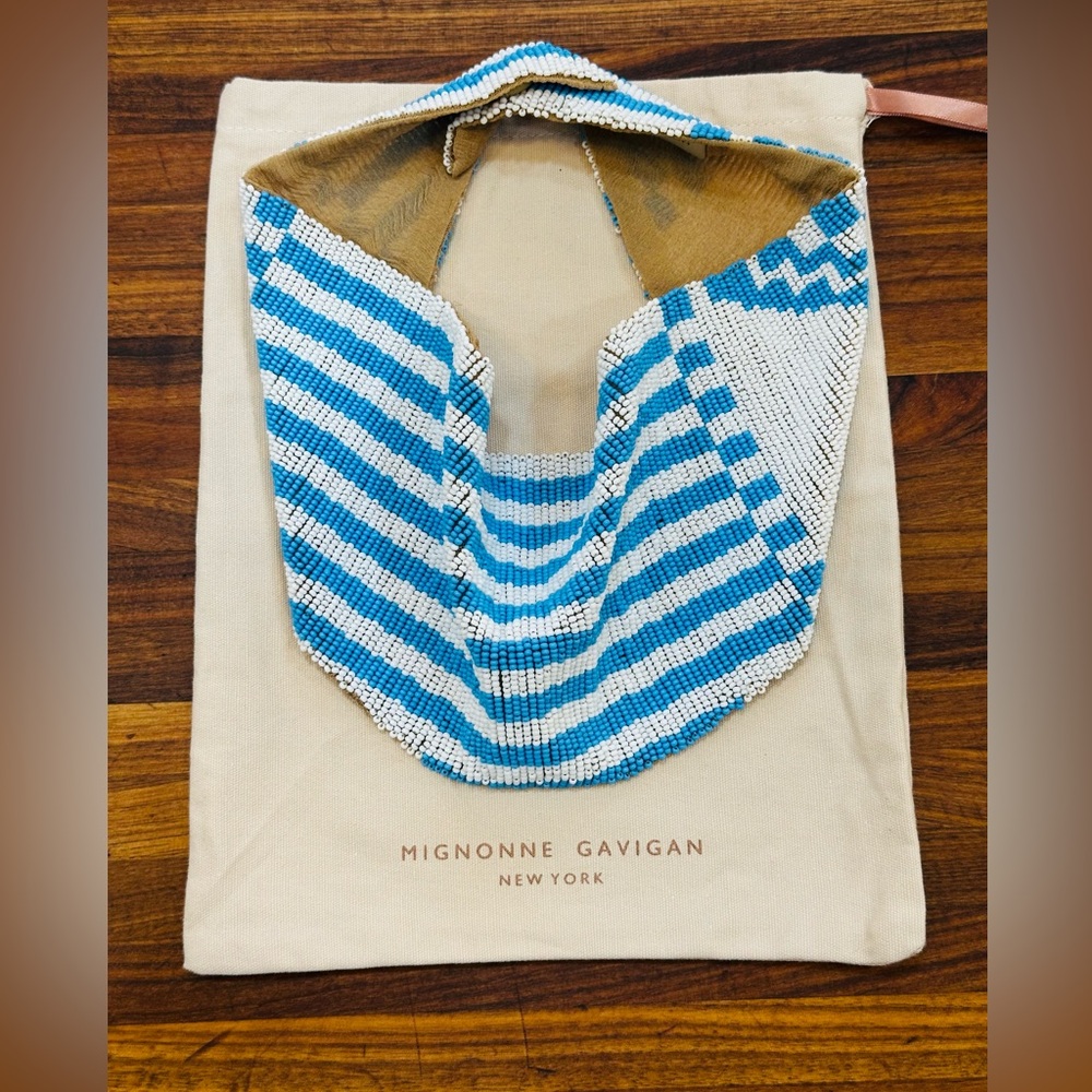 NWT - Mignonne Gavigan Aztec Beaded Scarf Necklace Mini